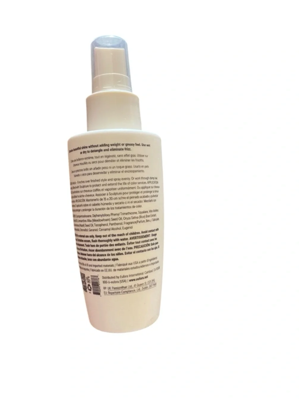 Eufora Style Illuminate Shine Mist lightweight shine spray moisture Detangles